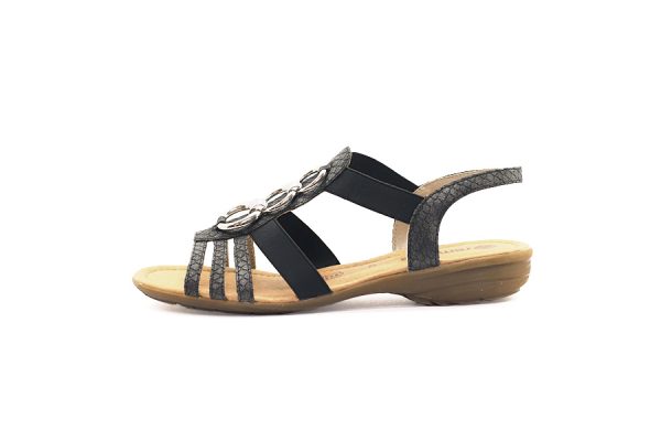 Remonte R3605-45 sandál černo/šedá - Image 2